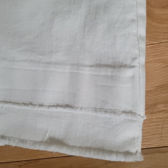 NEW Democracy "Ab" solution Mid-Rise Double Layer Fray Hem Kick Flare Jeans - Picture 7 of 10